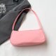 thumbnail image 3 of Bolso vagabundo para mujer, bolso de mano sólido con cremallera, bolso de nailon para axilas (rosa), 3 of 4