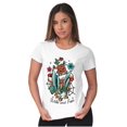 thumbnail image 3 of Wild and Free Bald Eagle Rose Tattoo Womens Fitted Plus Size Graphic Tee Brisco Brands 3X, 3 of 5