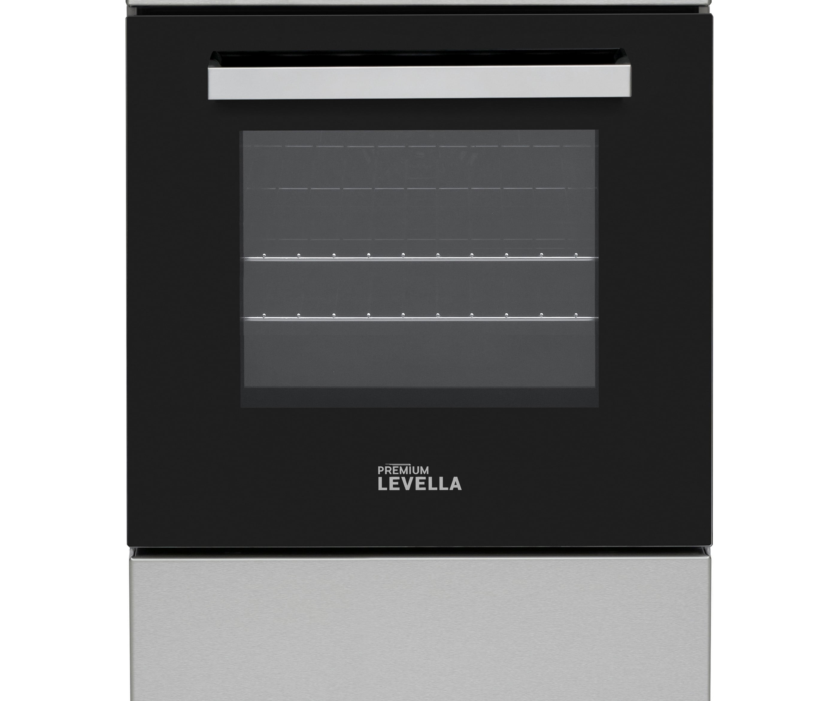 Premium Levella PREV2006VS 20" Vitroceramic Cooktop Electric Range with 4 Burners and 2.0 Cu. Ft. Single Convection Oven - Silver