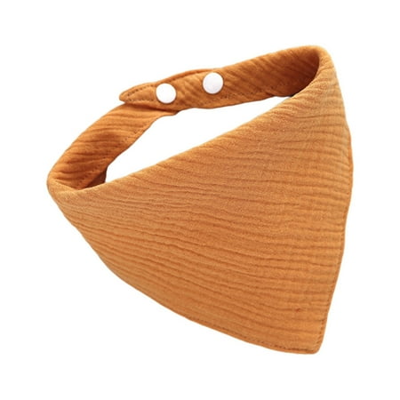 

HGYCPP Baby Infants Feeding Bibs with Snaps Newborn Burp Cloth Soft Gauze Saliva Towel Toddler Bandana Triangle Scarf