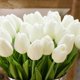 thumbnail image 3 of Flores artificiales Advancent 5 uds Tulipanes PU decoración de fiesta leche blanca, 3 of 6