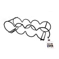 thumbnail image 7 of Metal Black Stackable Table Top Wine Rack Each Holds 4 Bottles - Keeps Bottles of Wine Horizontal to Prevent Oxidation, 7 of 7