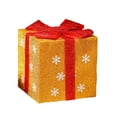 thumbnail image 2 of Pvc Gift Box Christmas Gift Box Decorations 20x20x20cm PVC Tree Base Decorative Storage for Holiday Scenes,Yellow 1Pcs JASKFLY, 2 of 9