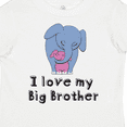 thumbnail image 4 of Inktastic I Love my Big Brother Elephant Blue Pink Girls Toddler T-Shirt, 4 of 5