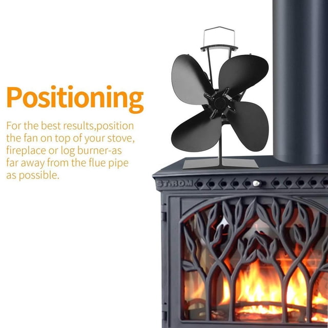Ventilador de estufa alimentado por calor,Ventilador de estufa de chimenea,Ventiladores de estufa de leña,Fuelle de chimenea de madera,Bomba manual de fuelle,Fuelle de fuego de soplador de Macarena Ventilador de estufa alimentado por calor