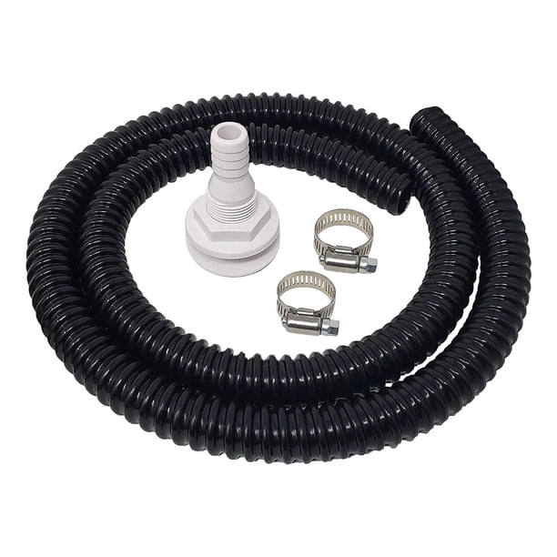 Kit de instalación de bomba de achique, con 2 abrazaderas de manguera de 6 pies, flexible y sin torceduras Salidas de 29 mm.