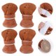 thumbnail image 4 of BRIGHTFUFU 4 piezas lindo invierno mascota perro cachorro casual antideslizante suave vellón botas de nieve zapatos cálidos para perros talla XXL (café), 4 of 7