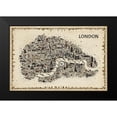 thumbnail image 2 of Esquer, Rafael 24x17 Black Modern Framed Museum Art Print Titled - Antique Iconic Cities-London, 2 of 5