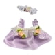 thumbnail image 5 of Ropa para muñecas en miniatura perfke elegante y bonita traje de flores violetas, 5 of 9