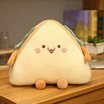 ToysYGift Cute Sandwich Plush Toys, Creative Simulation Sandwich Pillow Cartoon Bread Cushion Plush Doll Cotton Sofa Cushion Christmas Birthday Gift