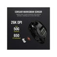 thumbnail image 6 of Corsair SCIMITAR ELITE Wireless MMO Gaming Mouse, 16 fully programmable buttons, adjustable 12-button side panel, 26,000 DPI, CH-9314311-NA, Black, 6 of 20