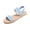 Light Blue, variant on Dual Strap Elastic Back Sandals, Woven Sole Summer Shoes, Women Casual Beach Footwear, Women’S Flat Sandals Open Toe Elastic Ankle Strap Slip On Comfy Low Wedge Sandals, Blue 5.5