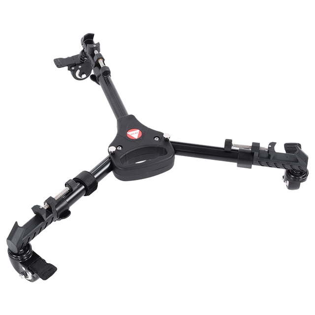 Base de polea Bling Bling para trípode plegables Kingjoy VX-600 soporte para cámara polea