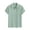Green, variant on Men's Vintage Striped Jacquard Golf Shirt Short Sleeve Collared Diamond Knit Tee Summer Beach Vacation Tops Lightweight Breathable Stretchy Casual Old Money Style