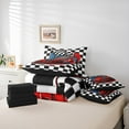 thumbnail image 6 of Homewish Racing Car 7-Piece Twin Bedding Sets,Classic Checkered Bedding Comforter Set,Extreme Sport Game Sheet Sets For Boy Teens,Uxury Bedroom Decor Reversible, 6 of 8