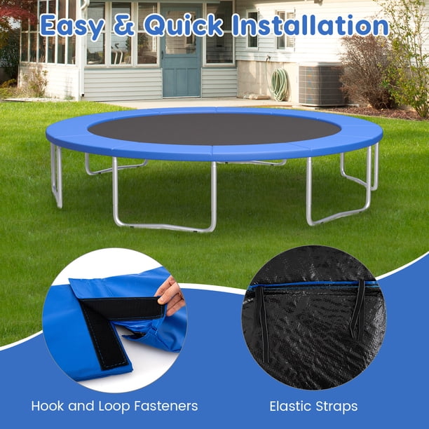 Lot 12 Housses En Mousse PE Pour Trampoline – 40 Cm, Imperméables, Antidérapantes – Protègent Des Chocs Contre Les Poteaux