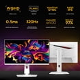 thumbnail image 2 of Monitor Gamer 27" MSI MAG 274QRFW X32 0.5ms 320Hz WQHD Rapid IPS HDMI 2.1 DisplayPort 1.4a Adaptive Sync, 2 of 6