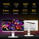 thumbnail image 2 of Monitor Gamer 27" MSI MAG 274QRFW X32 0.5ms 320Hz WQHD Rapid IPS HDMI 2.1 DisplayPort 1.4a Adaptive Sync, 2 of 6