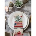 thumbnail image 2 of Puerto Rican Flag Cloth Napkins Set of 4 Reusable Dinner Napkins, Vintage Country Truck Flowers Beige Cocktail Napkin Washable Table Napkins for Wedding/Holiday Party/Baby Shower 20"x20", 2 of 7