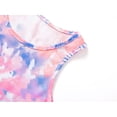 thumbnail image 4 of Beezizac Teen Girls Tie Dye Blue & Coral Swirl Pajama Tank Top & Shorts PJ Set 2-Piece Cute Cozy Outfit Big Kid Size 10, 4 of 7