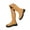 Yellow, variant on Women's Platform Chelsea Boots Suede Walking Wide Mid Calf Winter Dress Booties(Black,6)