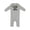 AC-Heather Grey, variant on Yes, This is My 1st Rodeo Cowboy Hat with Red Band, Lasso Baby Romper Coveralls