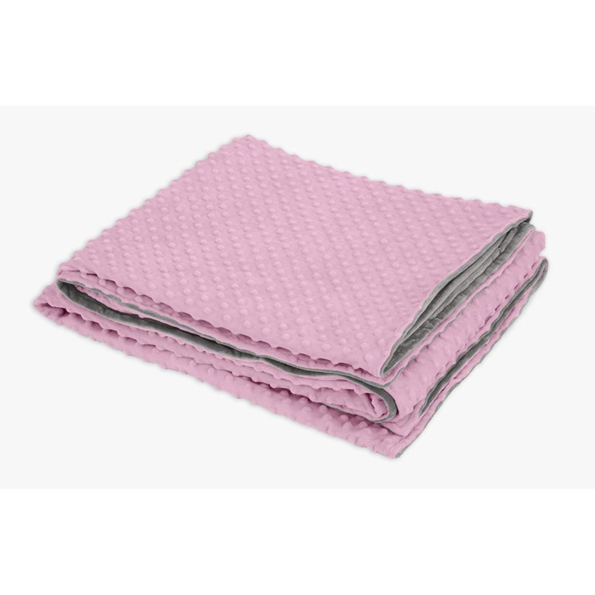 Density Comfort 10 lb. Kids Weighted Blanket 41x60 Pink/Gray Minky
