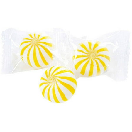 Sassy Spheres Yellow Striped Banana Candy Balls, 5 lb