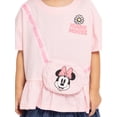 thumbnail image 3 of Minnie Mouse Toddler Girls Short Sleeve Peplum Tee with 3-D Bag, Sizes 12M-5T, 3 of 9