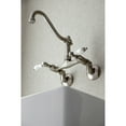 thumbnail image 4 of Kingston Brass Vintage Double Handle Wall Mount Kitchen Faucet, 4 of 5