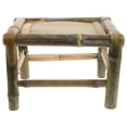 thumbnail image 1 of Taburete de comedor de bambú, taburetes bajos tradicionales, silla pequeña de bambú para jardín, asiento para interiores, exteriores, jardines, balcones, oficinas en casa., 1 of 6