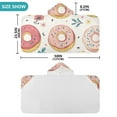 thumbnail image 4 of Yayeee Kids Hooded Towels Toddler Soft Absorbent Beach Bathing Wrap 50" x 23.5", Pink Donut, 4 of 5