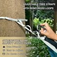 thumbnail image 3 of Hanging Hammock Portable Travel Camping For Outdooor Beach Camping Hiking Fluorescent Cyan, 3 of 8