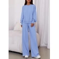 thumbnail image 2 of Conjunto de Sudadera y Pantalón de Pierna Ancha PRETTYGARDEN para Mujer Talla L, 2 of 8