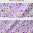 thumbnail image 2 of Soimoi Cotton Poplin Fabric Flower Watercolor Printed Fabric 1 Yard 42 Inch Wide, 2 of 7