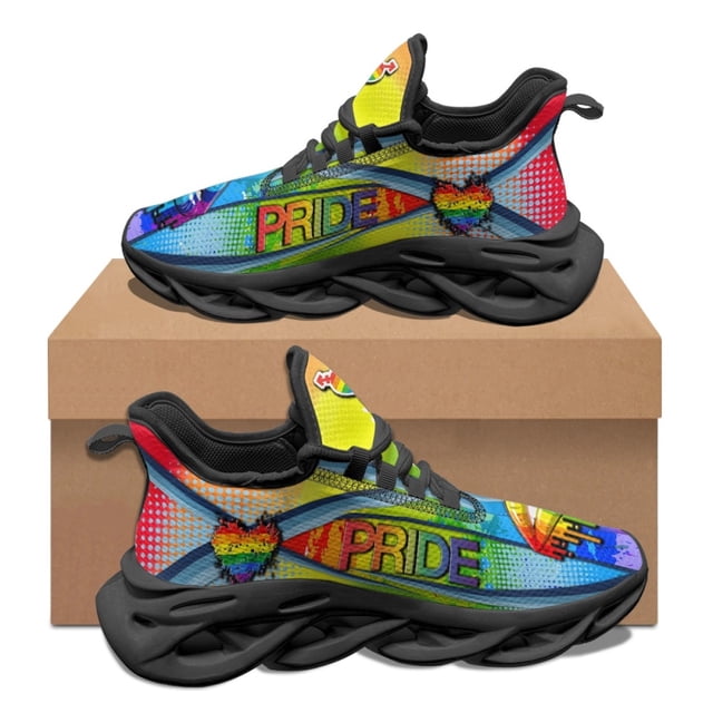 Zapatillas de tenis con estampado de labios sexys y homosexualidad para mujer, para otoño e invierno, con absorción de impactos, ligeras, con cordones y transpirables.