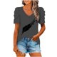 thumbnail image 1 of Blusas de Manga Corta para las Mujeres, Blusa de Camiseta Suelta Casual Hecha de Tela Cómoda para Todo el Uso Diario de Temporada, Blusas para las Mujeres Casual, 1 of 1