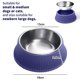 thumbnail image 2 of Cuenco para perros de acero inoxidable con Base de goma para comida y agua, plato para mascotas, cuenco para gatos, 2 of 5