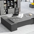 thumbnail image 2 of Simplicity Modern Office Desks Combination Manager President Single Person Office Desks Boss Escritorios Work Furniture QF50OD My Lux Decor Round, 2 of 22