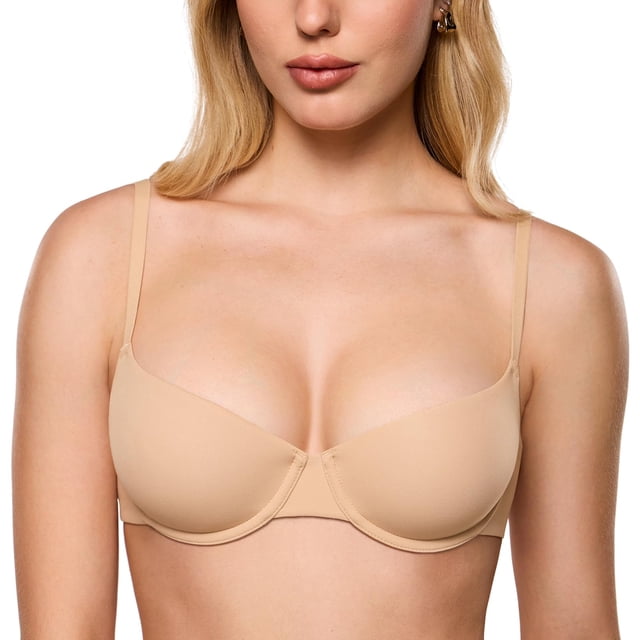 Sostén INLYRIC Inbarely Plus Balconette Demi 38D Beige Cálido