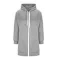 thumbnail image 5 of yillto Plus Size Womens Sweatshirt Jacket Zip up Hoodie Lightweight Long Sleeve Fall Fashion Hooded Sweatshirts, 5 of 7