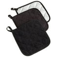 thumbnail image 2 of DII Modern Style Cotton Terry Potholder in Black Finish (Set of 3), 2 of 5