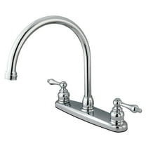 Kingston KB721ALLS Vintage Two-Handle 2-Hole 8" Centerset Kitchen Faucet in Polished Chrome