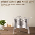 thumbnail image 2 of Mini Alcohol Stove For Camping Portable Wood Stove 2 in 1 For Backpacking Emergency Outdoor Coffee, 2 of 7
