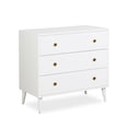 thumbnail image 3 of Novogratz Harper 3-Drawer Storage Dresser Organizer for Nursery, White, 3 of 9