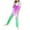 Purple, variant on Girl's V Neck Sleeveless Jumpsuits Color Block Spaghetti Straps Harem Long Pants Rompers With Pockets Kids Casual Overalls Pants 5-14Y