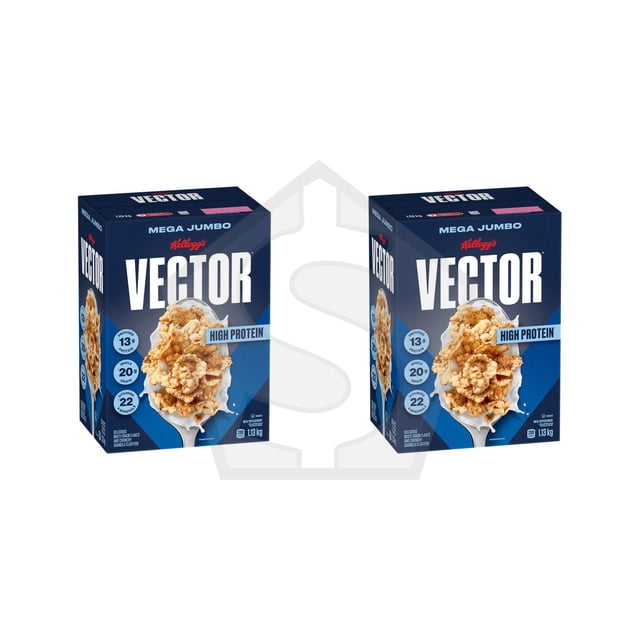 Céréales de Déjeuner Vector de Kellogg's, 1,13 kg (Lot de 2), 2,26 kg au Total,