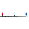 thumbnail image 3 of Patriotic LED C9 Faceted Christmas Lights - Red White and Blue - 66' Green Wire - 100ct, 3 of 5