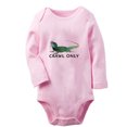 thumbnail image 2 of iDzn Crawl Only Funny Rompers, Newborn Baby Unisex Bodysuits, Infant Animal Lizard Graphic Jumpsuits, Toddler Kids Long Sleeve Oufits (Pink, 0-6 Months), 2 of 5