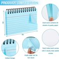 thumbnail image 1 of 18 Pack Multicolor Index Cards with Clear Pvc Cover Screw Binding Index Cards 3X5 Inch Study Cards Note Cards, 6 Colors, 1 of 6